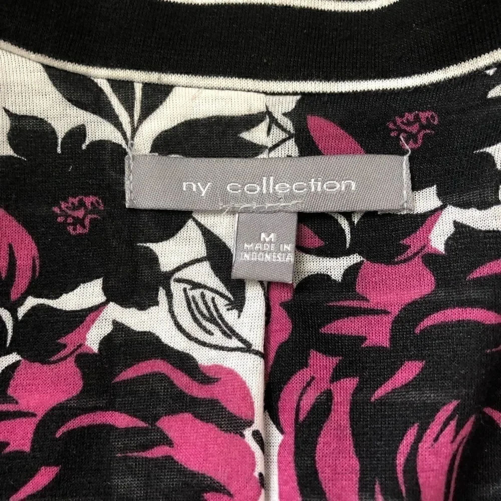 NY Collection size medium striped blazer